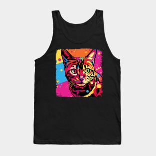 Toyger Pop Art - Cat Lover Gift Tank Top